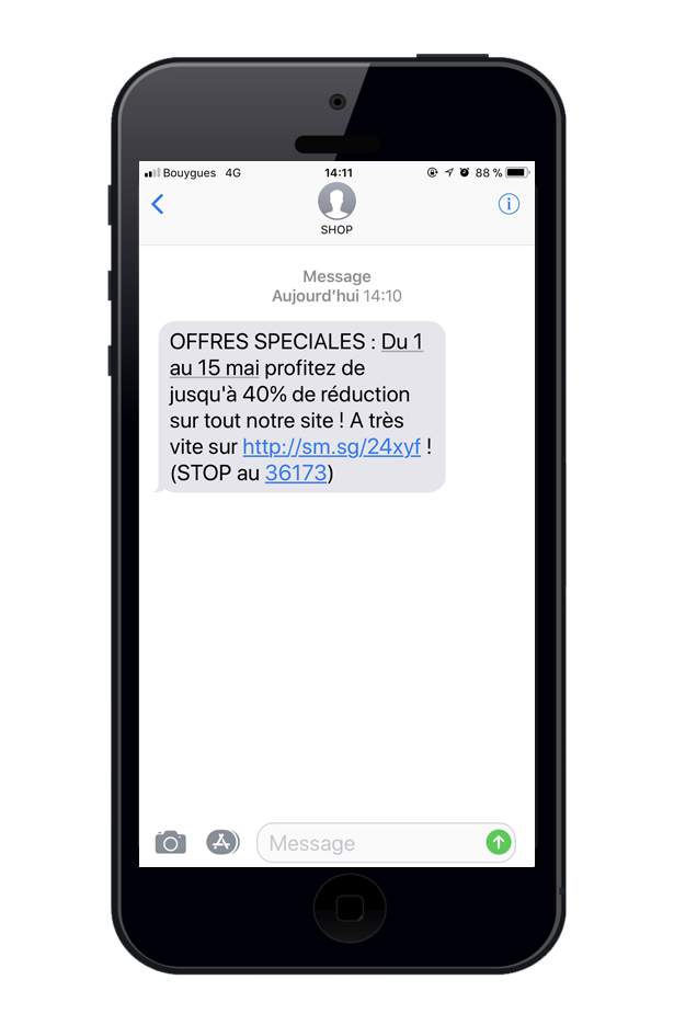 sms professionnel